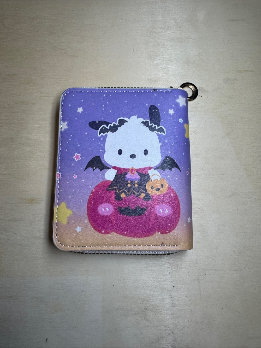 Pochacco Purple Halloween Zip Wallet NWT - Picture 2 of 3